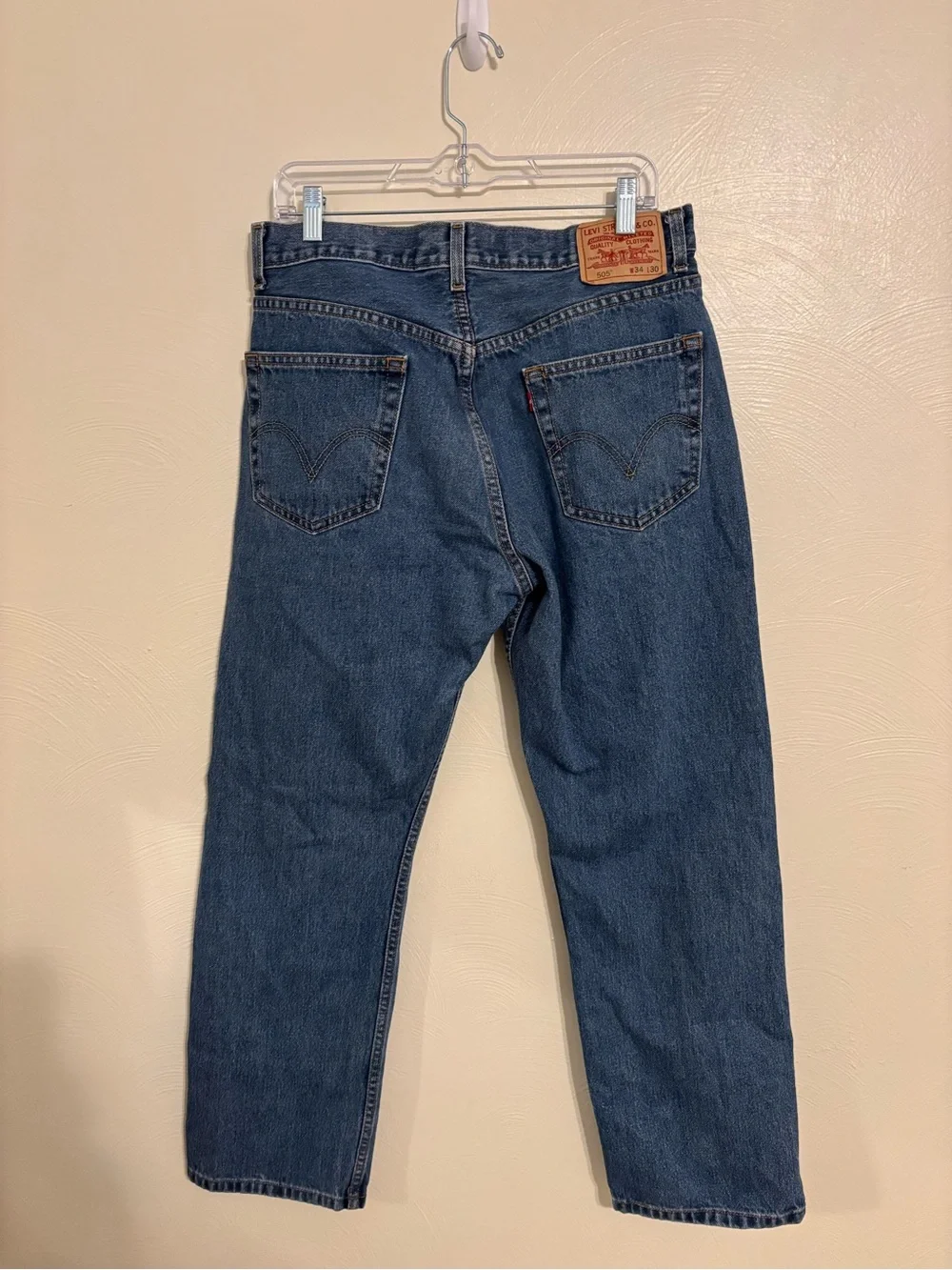 Levi’s 505 Regular Fit Jeans W34 L30 Straight Leg 100% Cotton